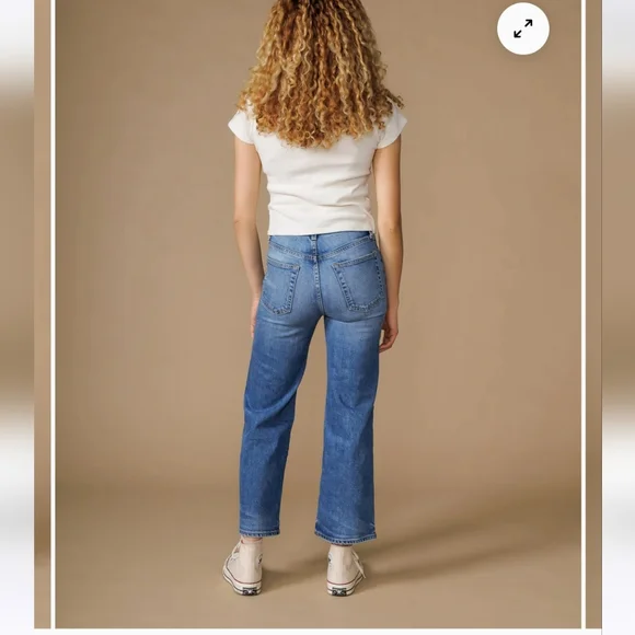 NWT Edwin Marli Wide Leg Ankle high rise jeans 26 $188 Sold at Anthropologie - Picture 4 of 10